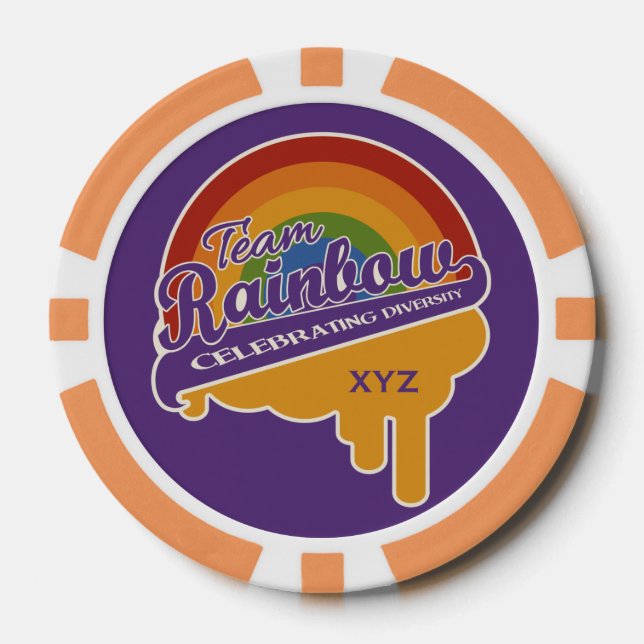 Team Rainbow Poker Chips (Vorderseite)