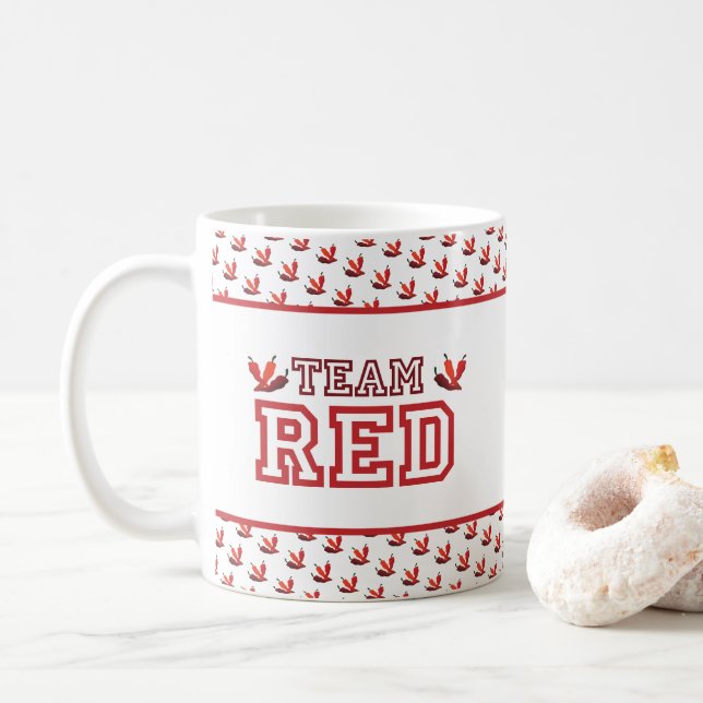 TEAM RED Membre Café Mug (Avec donut)