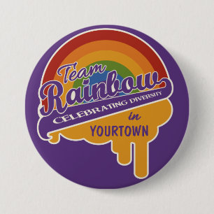 Team-Regenbogengewohnheitsknopf Button