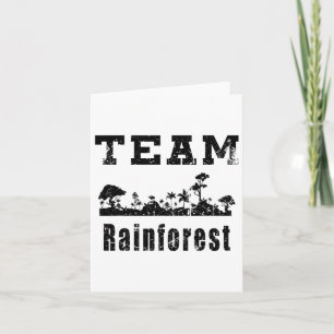 Team Regenwald Earth Day Vintage Karte