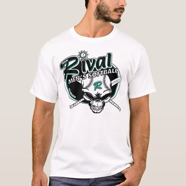 Team-rivalisierender weißer T - Shirt (Vorderseite)