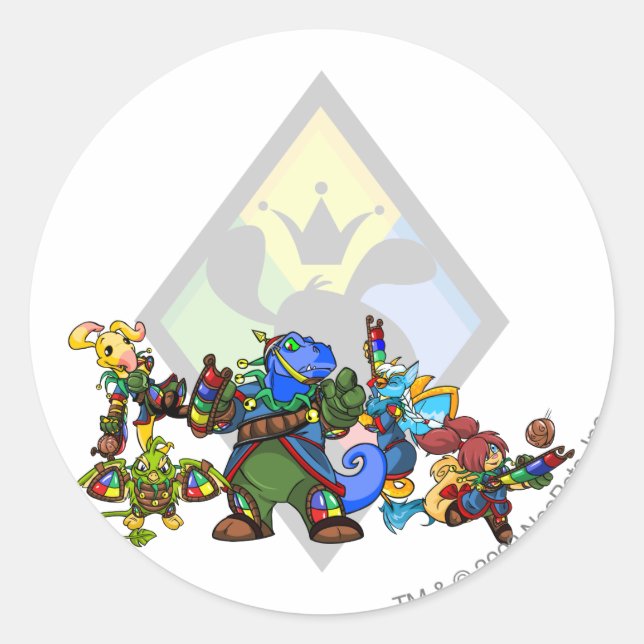 Team Roo Island Group Runder Aufkleber (Vorderseite)