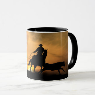 Team Roping Cowboy Country Tasse