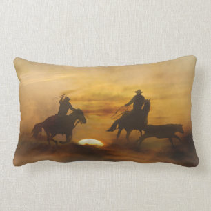 Team Roping Decke Kissen