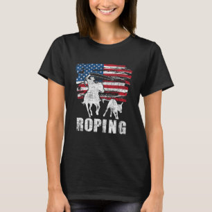 Team Roping - Roper USA - Header Heele der amerika T-Shirt