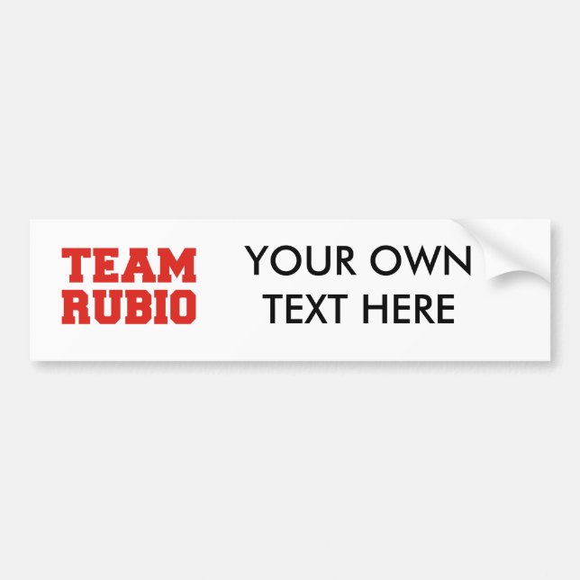 TEAM RUBIO.png Autoaufkleber (Vorne)