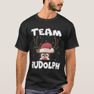 Team Rudolph Funny Xmas Rentier Deer Lover Geschen T-Shirt
