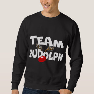 Team Rudolph Niedlich Weihnachtsmann Hirsch Lover Sweatshirt