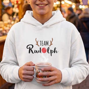 Team Rudolph Passende Familien-Weihnachtsbekleidun Hoodie