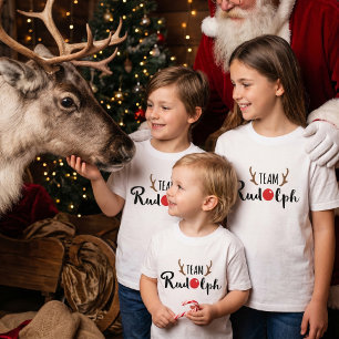 Team Rudolph - Süße passende Weihnachtsfotos T-Shirt