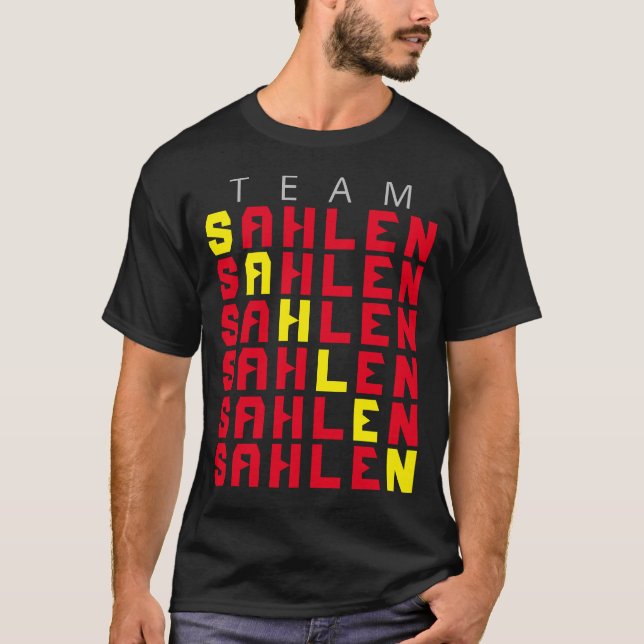Team Sahlen Stagger Name T-Shirt (Vorderseite)