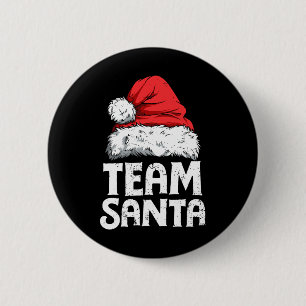 Team Santa Christmas Squad Familie Matching Pajama Button