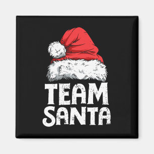 Team Santa Christmas Squad Familie Matching Pajama Magnet