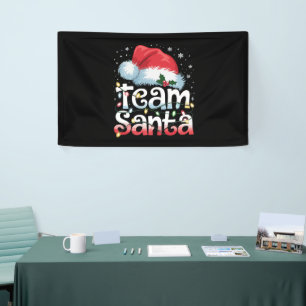 Team Santa Claus Weihnachts-Familien-Matching-Pyja Banner