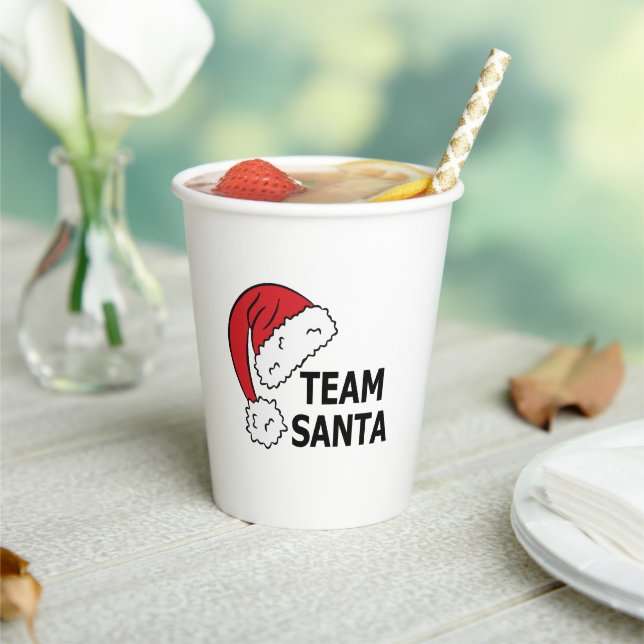 Team Santa ,Coole Weihnachtsgeschenke Pappbecher (In Situ)