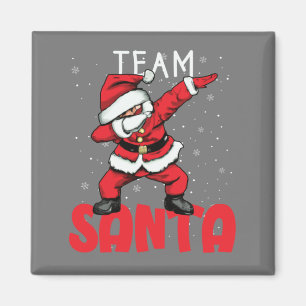 Team Santa Dabbing Weihnachten im Schnee Magnet