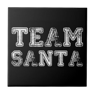 Team Santa Funny Weihnachten Fliese