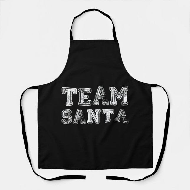 Team Santa Funny Weihnachten Schürze (Vorderseite)