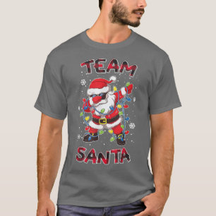 Team Santa Merry Weihnachtsbaum Lichter Dabbing Sa T-Shirt