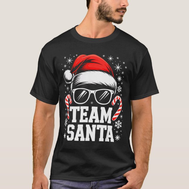 Team Santa Shirt Adult Kids Christmas Santa Squad  (Vorderseite)
