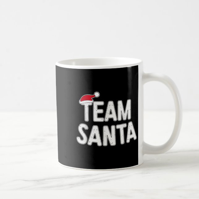 Team Santa Shirt Adult Kids Christmas Santa Squad  Kaffeetasse (Rechts)