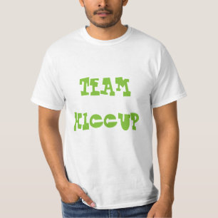 Team-Schluckauf - schlichtes weißes T-Shirt