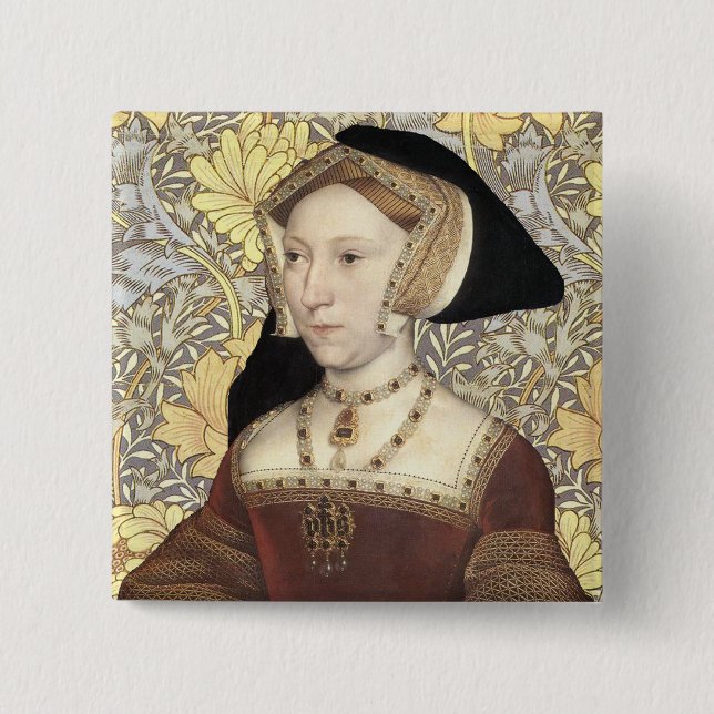 Team Seymour - Portrait von Königin Jane Seymour Button (Vorderseite)