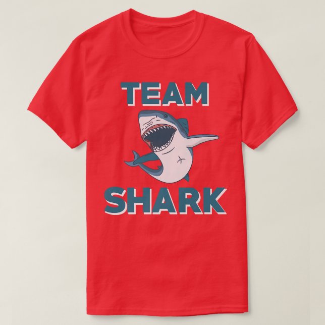 Team Shark Outfit Liebe Haie See Tier T-Shirt (Design vorne)