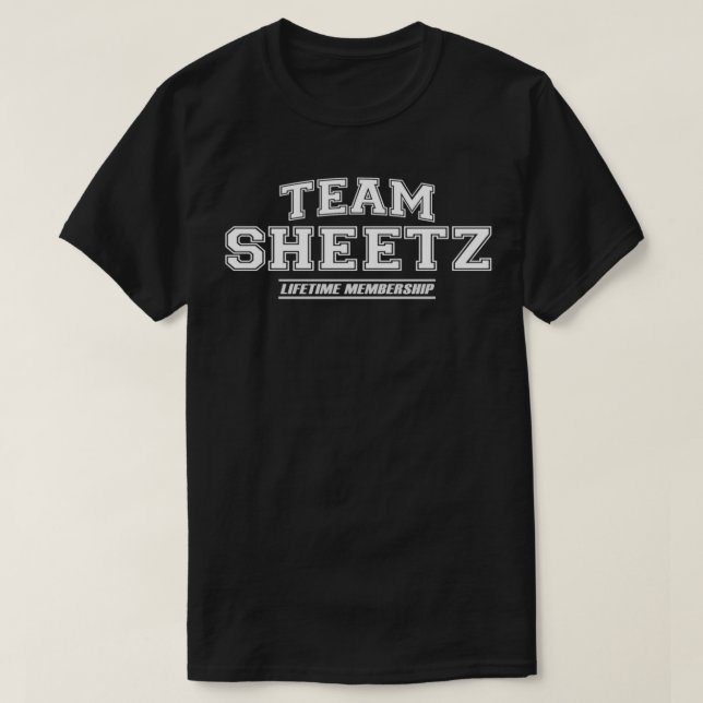 Team Sheetz Proud Family Surname, Last Name Gift  T-Shirt (Design vorne)