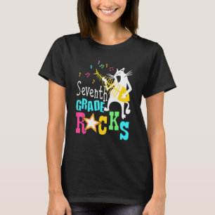 Team Siebte Klasse Rocks 7. Klasse Katze Spielen G T-Shirt