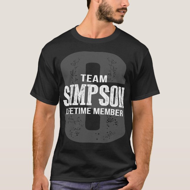 Team SIMPSON Lifetime-Mitglied T-Shirt (Vorderseite)