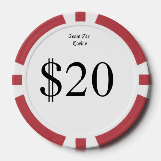 Team Six (Funny Casino Money) $20 Casino-Coin Pokerchips