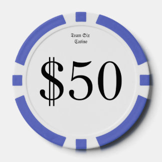 Team Six (Funny Casino Money) $50 Casino-Münze Pokerchips