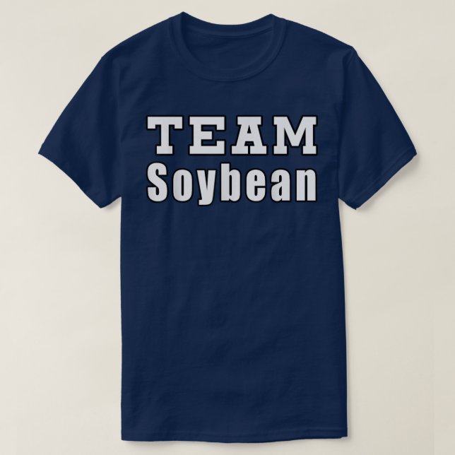 Team Sojabohnen-Bauer Funny Soybeans T-Shirt (Design vorne)