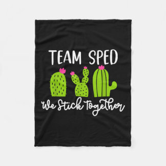 Team Sped Wir Halten Zusammen Lehrer Unterrichten Fleecedecke
