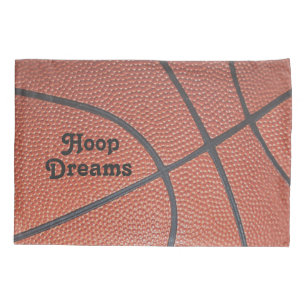 Team Spirit_Basketball Beschaffenheit look_Hoop Kissenbezug