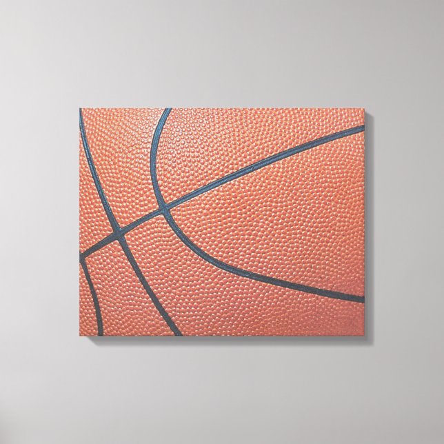 Team Spirit_Basketball Textur_Hoops Lover Leinwanddruck (Vorderseite)
