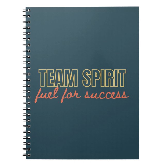 Team Spirit Motivierend Company Business-Geschenk Notizblock (Vorderseite)