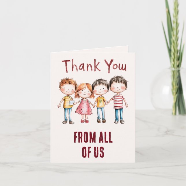 Team Spirit Thank You Card Dankeskarte (Vorderseite)
