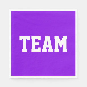 TEAM Sportlich Weiße Athletik-Schrift auf Helligli Serviette