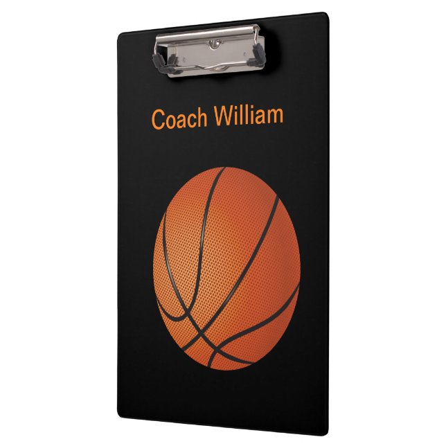 Team Sports Monogram Basketball Clips Klemmbrett (Links)
