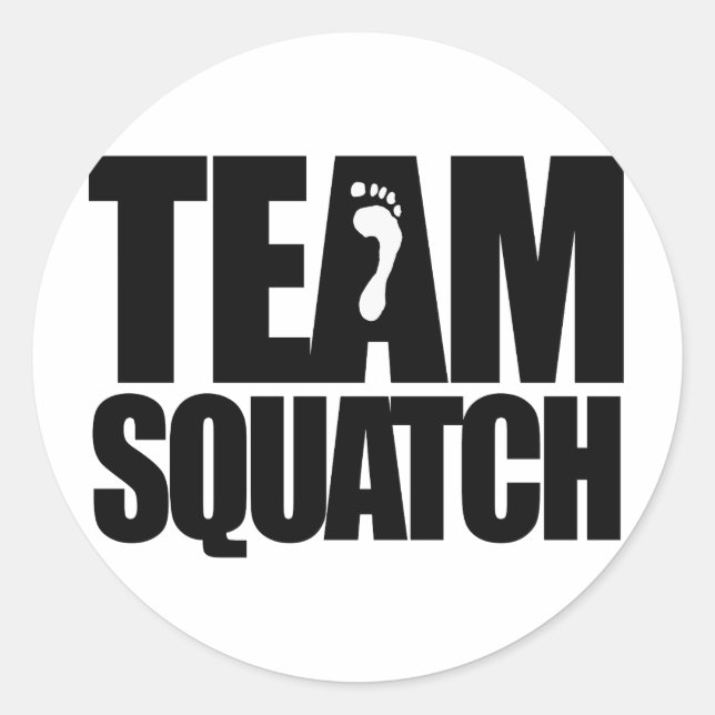 TEAM SQUATCH RUNDER AUFKLEBER (Vorderseite)