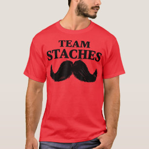 Team Staches Gender Reveal Party Schwangerschaft A T-Shirt