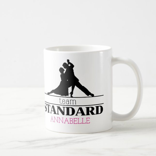 Team Standard Personalisiert Ballroom Dance Kaffeetasse (Rechts)
