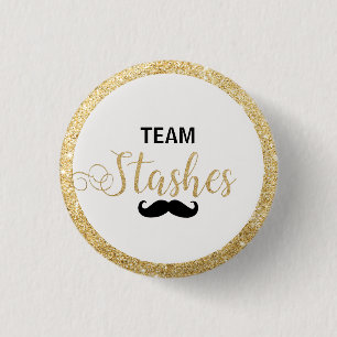 Team Stashes Gender Reveal Baby Shower Game Button
