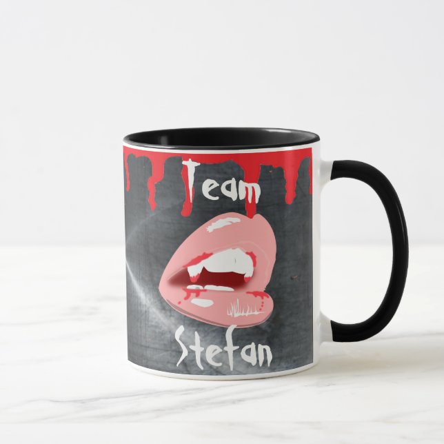 Team Stefan Vampire Lips Kaffee Tasse (Rechts)