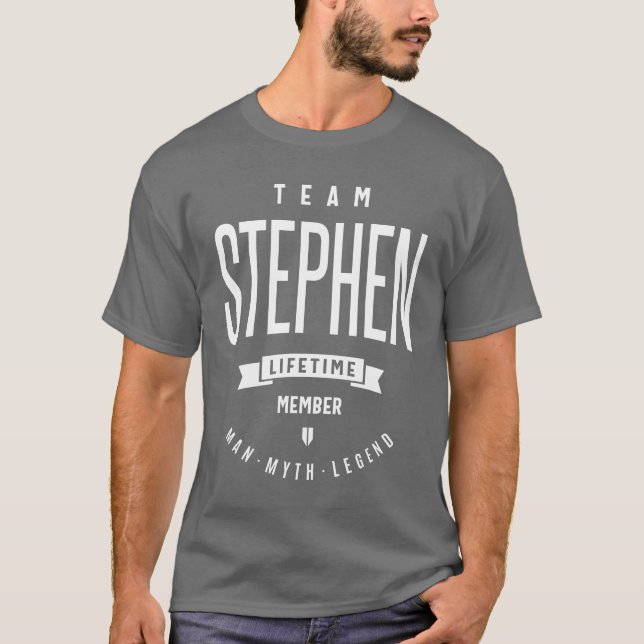Team Stephen Gift Ideen Männername T-Shirt (Vorderseite)