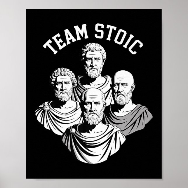 Team Stoic Epictetus History Fans Premium Poster (Vorne)