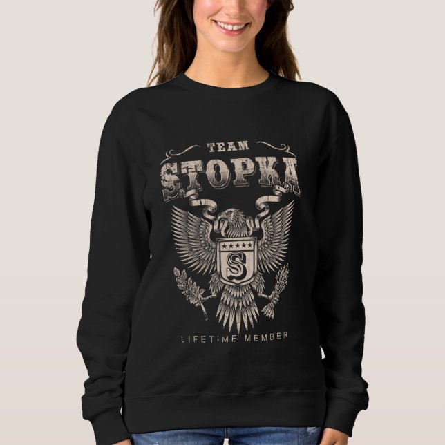 Team Stopka Lifetime Member - Stopka Name Sweatshirt (Vorderseite)