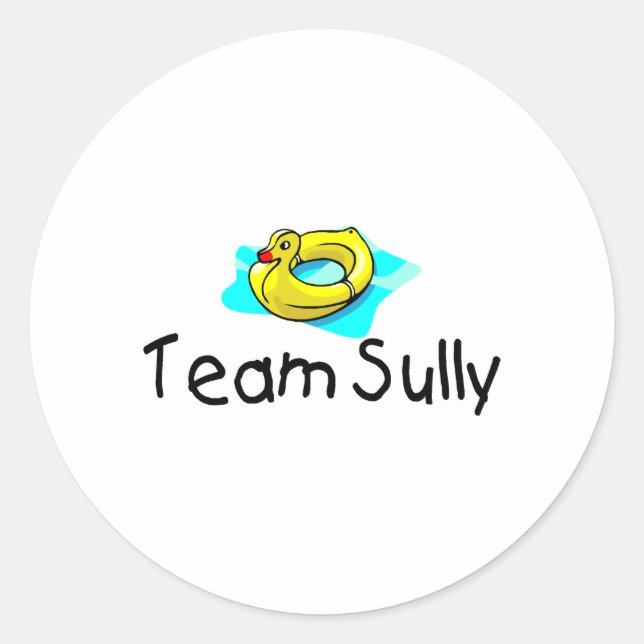 Team Sully Duck Runder Aufkleber (Vorderseite)